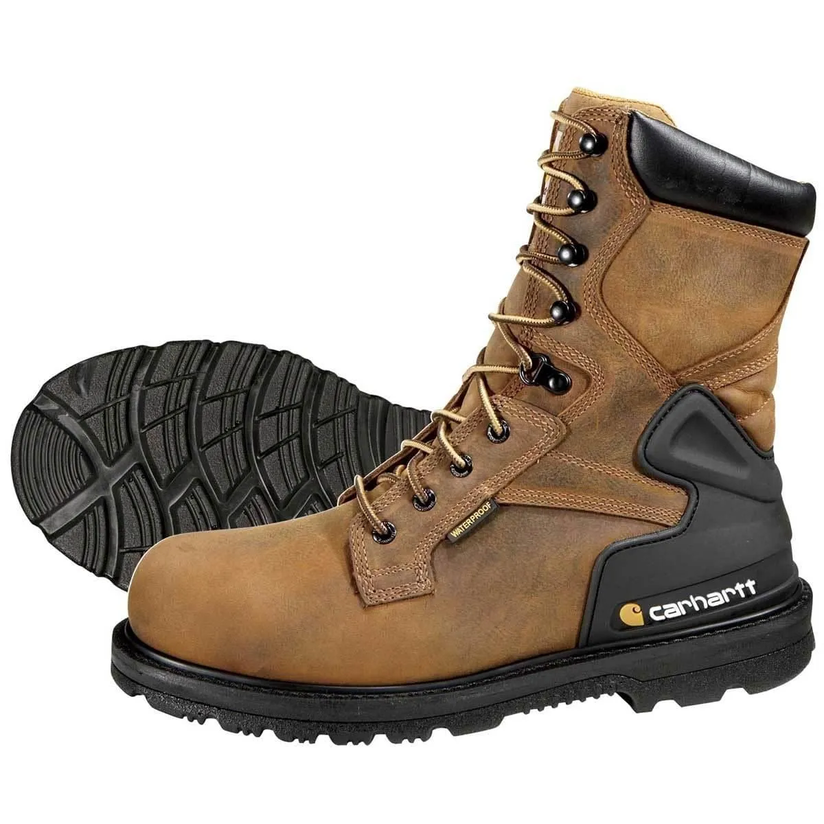 Carhartt Men's 8" Waterproof Steel Toe Work Boots