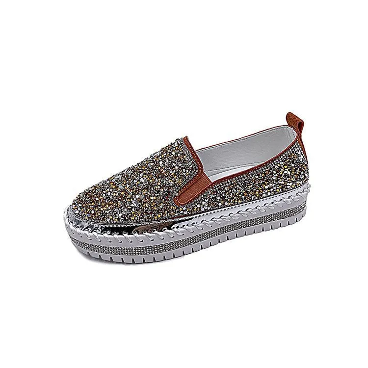 Casual single shoes women flat bottom wild spot loafers