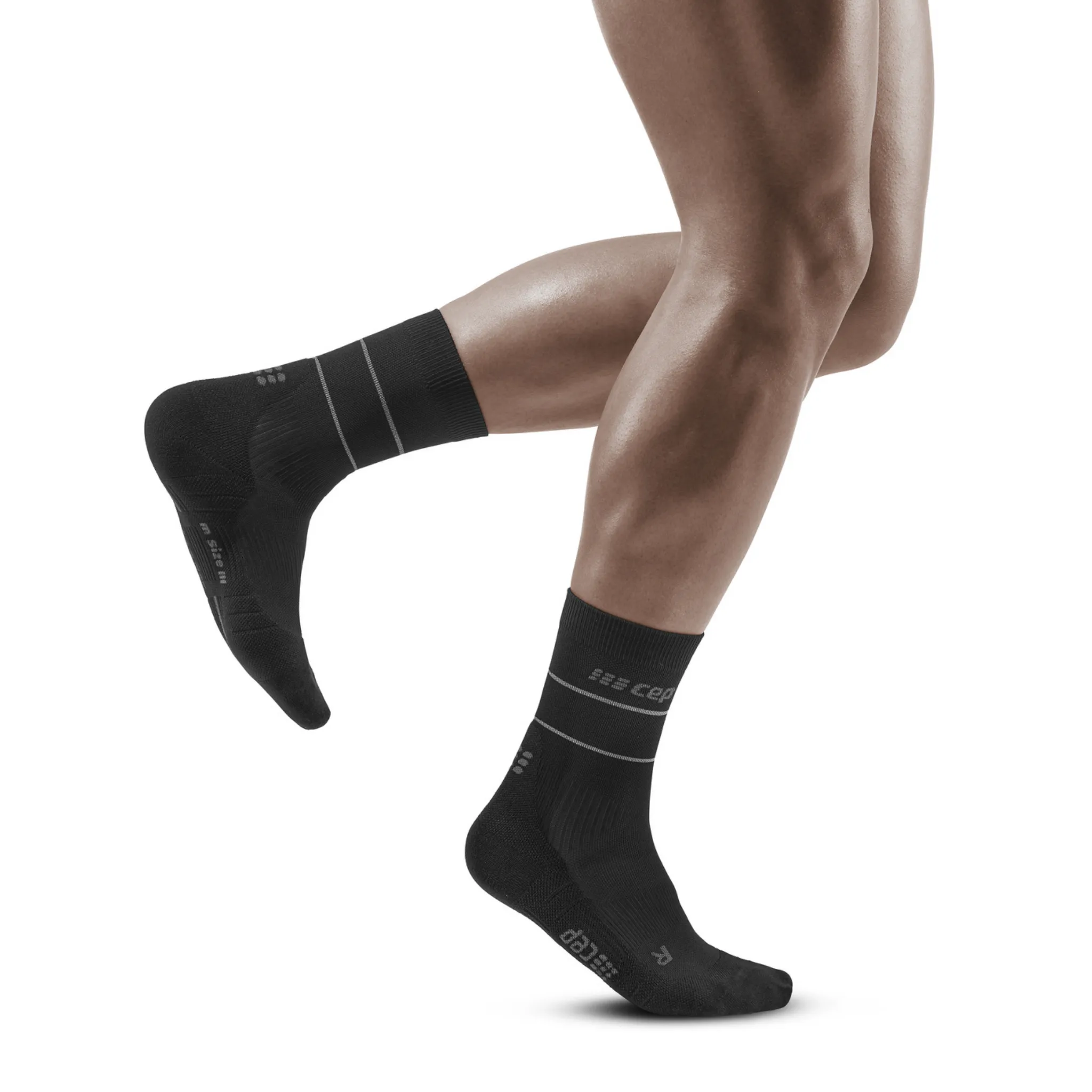 CEP Reflective Mid Cut Compression Socks, Men