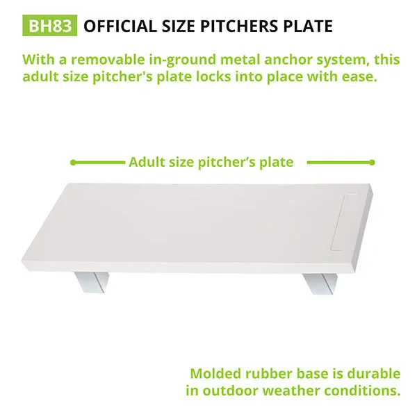 Champion Sports Official Size Pitcher'S Plate With Anchor