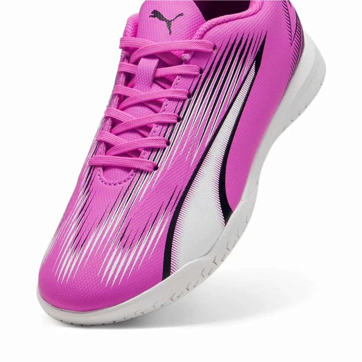 Children's Indoor Football Shoes Puma Ultra Play White Dark pink Children's Unisex