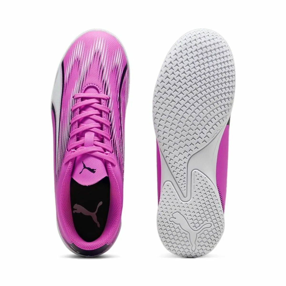 Children's Indoor Football Shoes Puma Ultra Play White Dark pink Children's Unisex