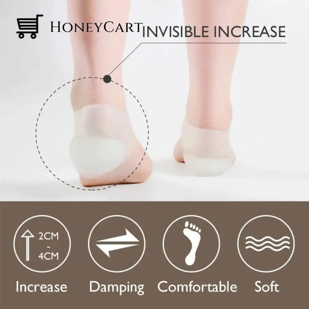 Choose My Bag Hot Unisex Invisible Height Increase Socks Heel Pads