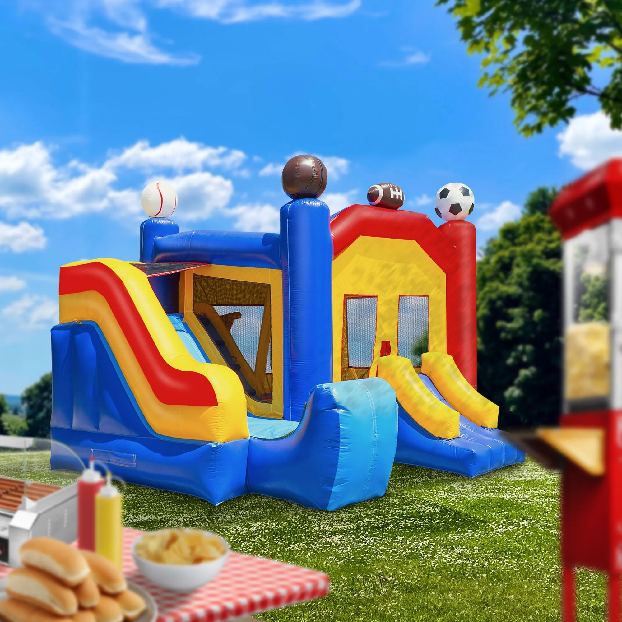 Commercial Sports Inflatable Bounce House and Slide by Cloud 9