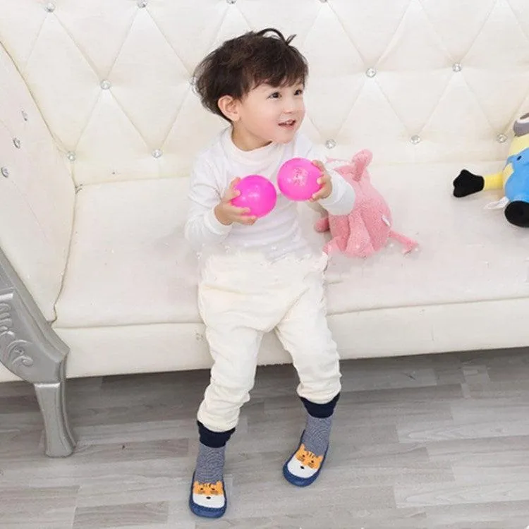 Cozy Thickened Terry Baby Socks and Shoes for Autumn/Winter - Non-slip Soft Bottom for Infants