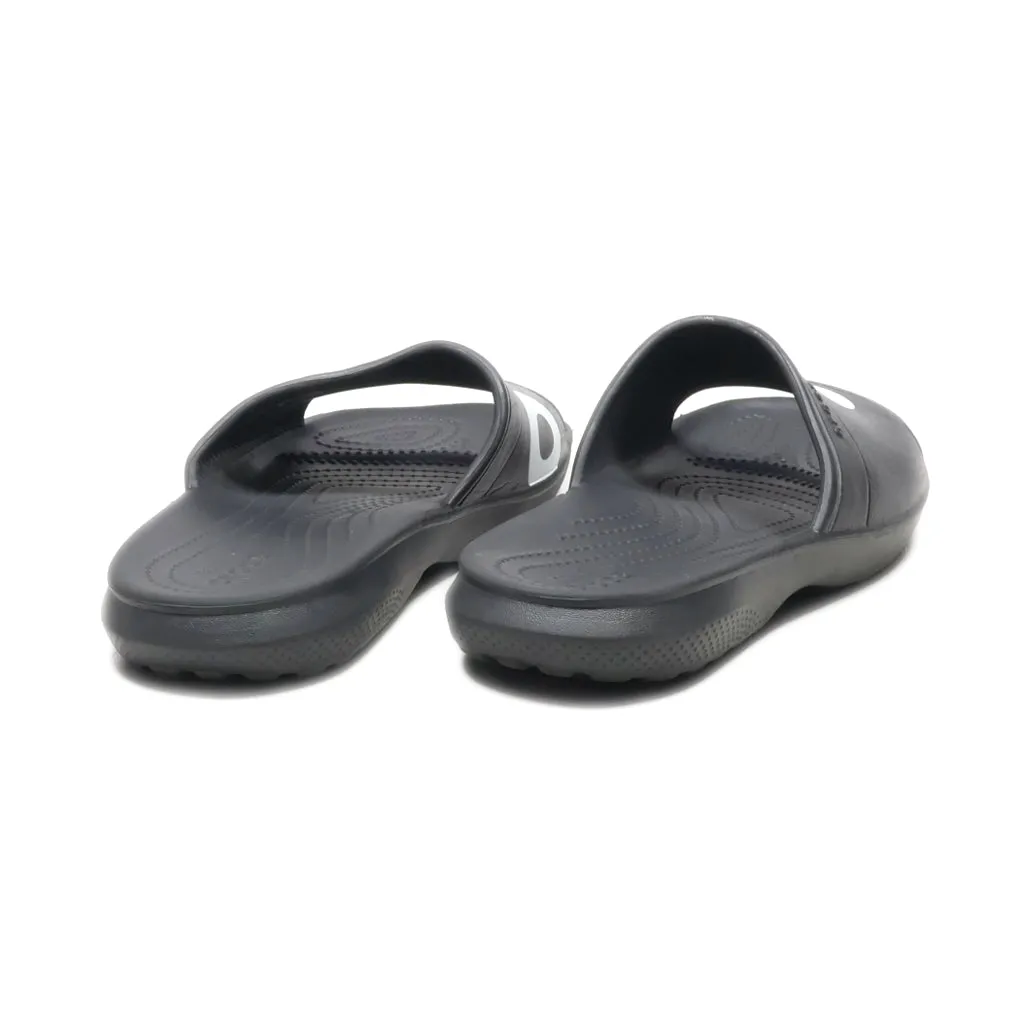 Crocs Classic Slide Graphic Sliders Eva Black Colour For Women