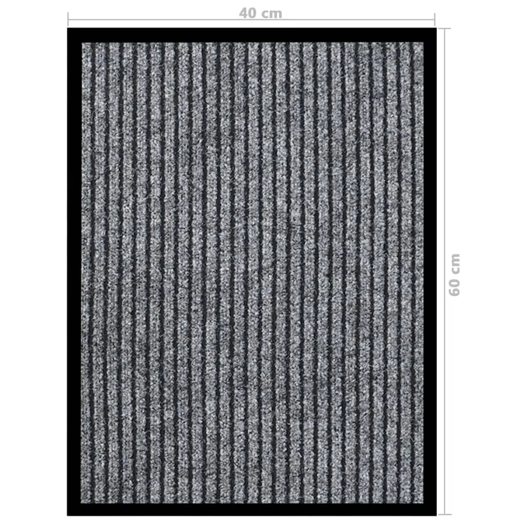 Doormat  Striped Grey 40x60 cm