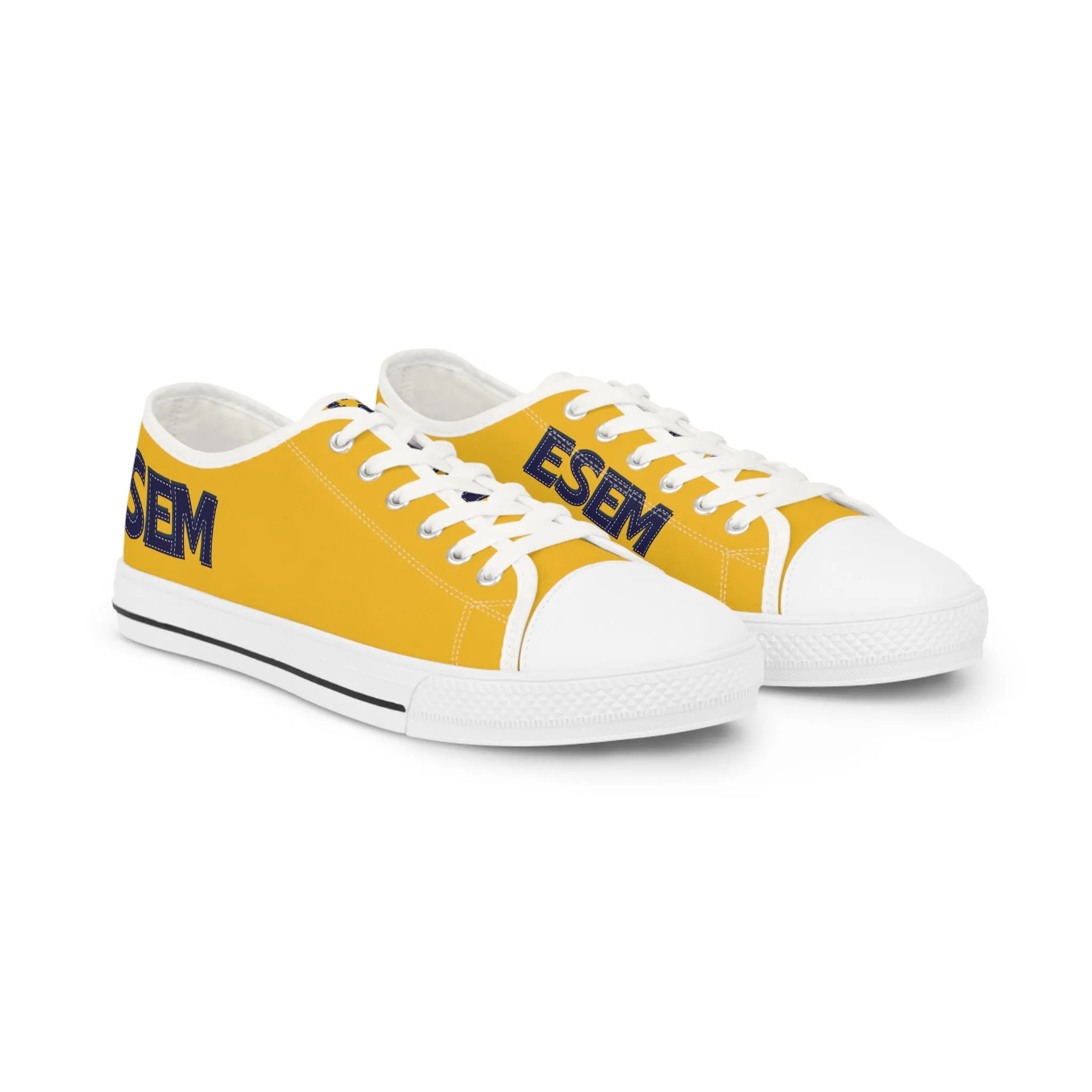 ESEM Black - Yellow Men's Low Top Sneakers