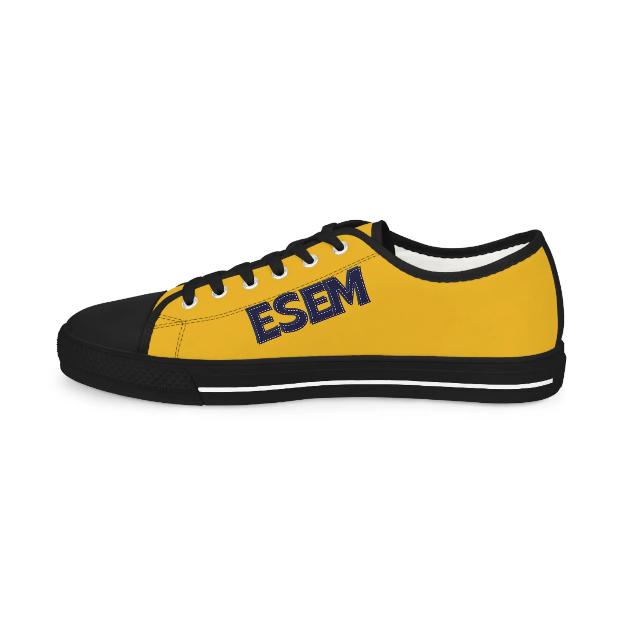 ESEM Black - Yellow Men's Low Top Sneakers