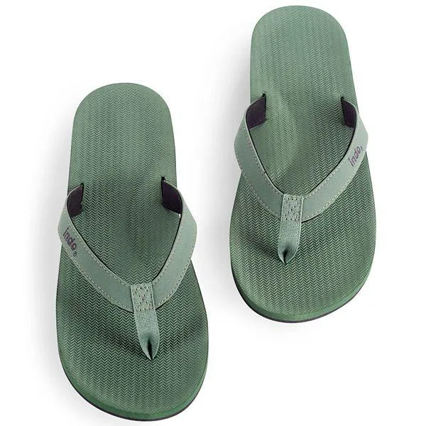 ESSNTLS Mens Thongs - Leaf Green