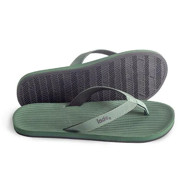 ESSNTLS Mens Thongs - Leaf Green