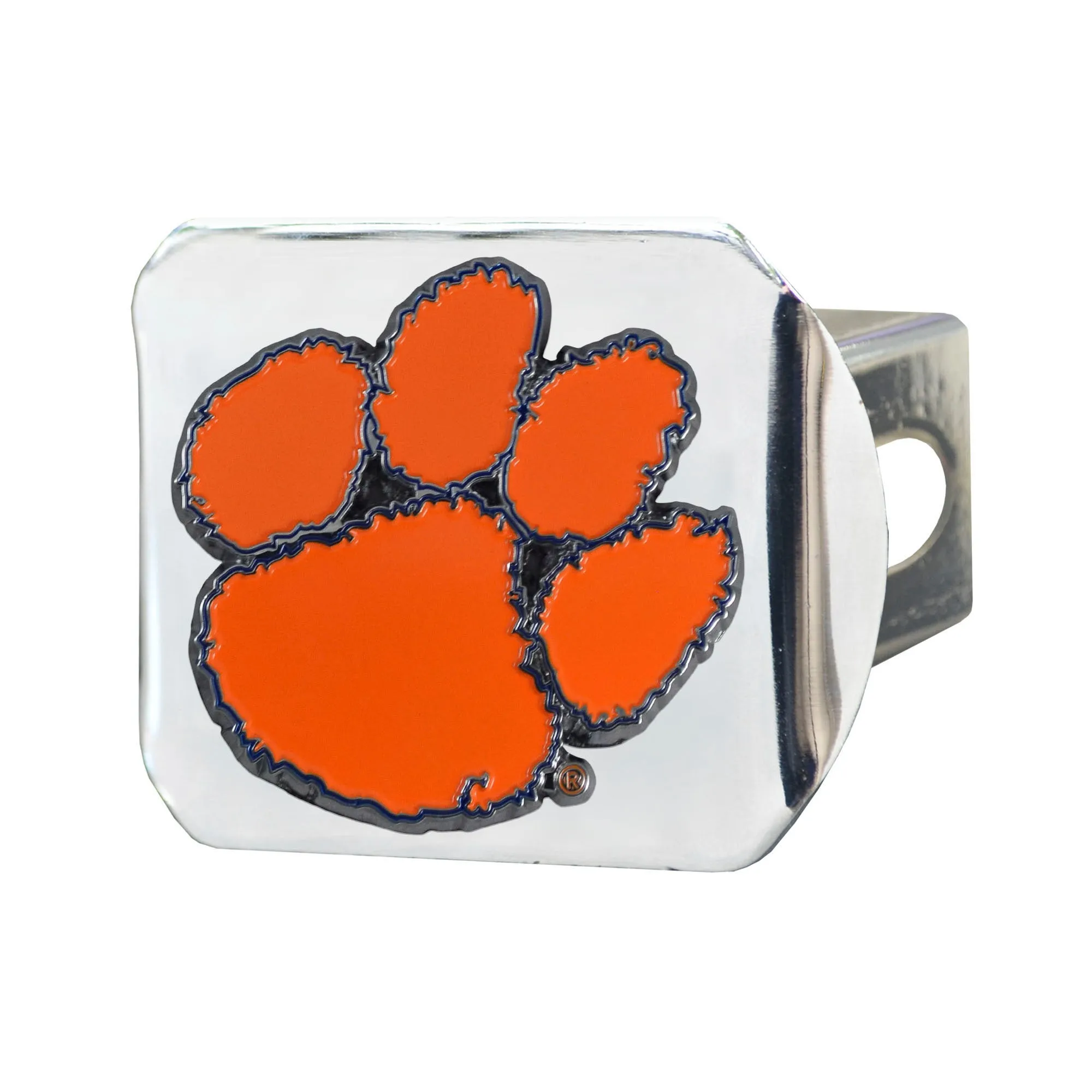 Fanmats Clemson Tigers Color Hitch Cover - Chrome