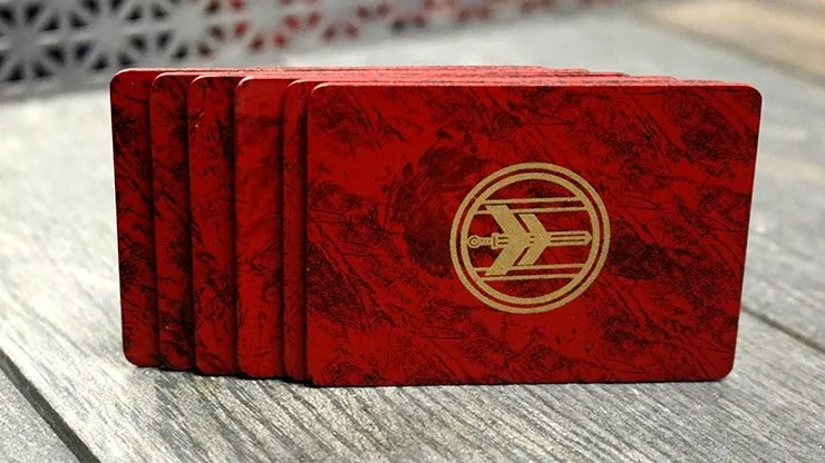 FIBER BOARDS Cardistry Trainers (Jasper Red) by Magic Encarta - Trick