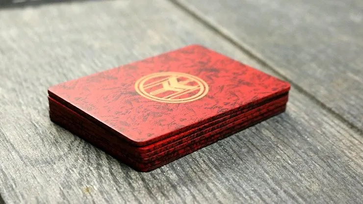 FIBER BOARDS Cardistry Trainers (Jasper Red) by Magic Encarta - Trick