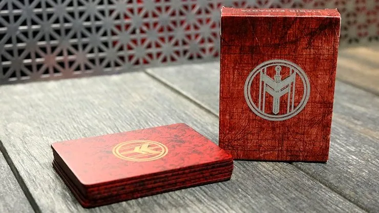 FIBER BOARDS Cardistry Trainers (Jasper Red) by Magic Encarta - Trick