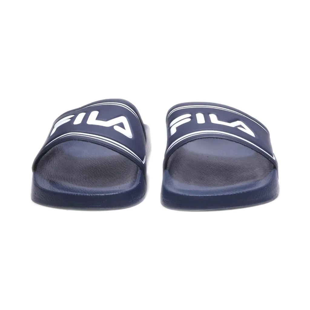 Fila Slippers Rubber Blue Colour For Men