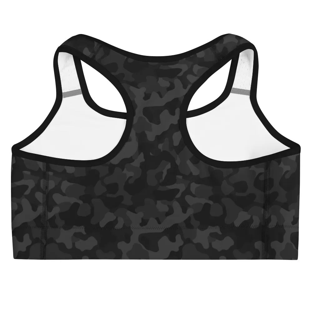 FlexiFit Sports Bra – Black Camo