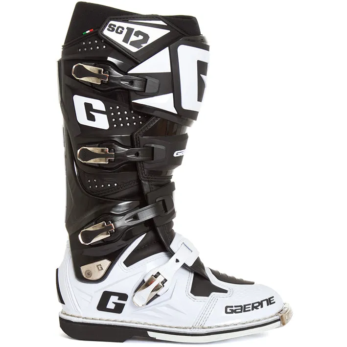 Gaerne SG12 Boots (Black/White)