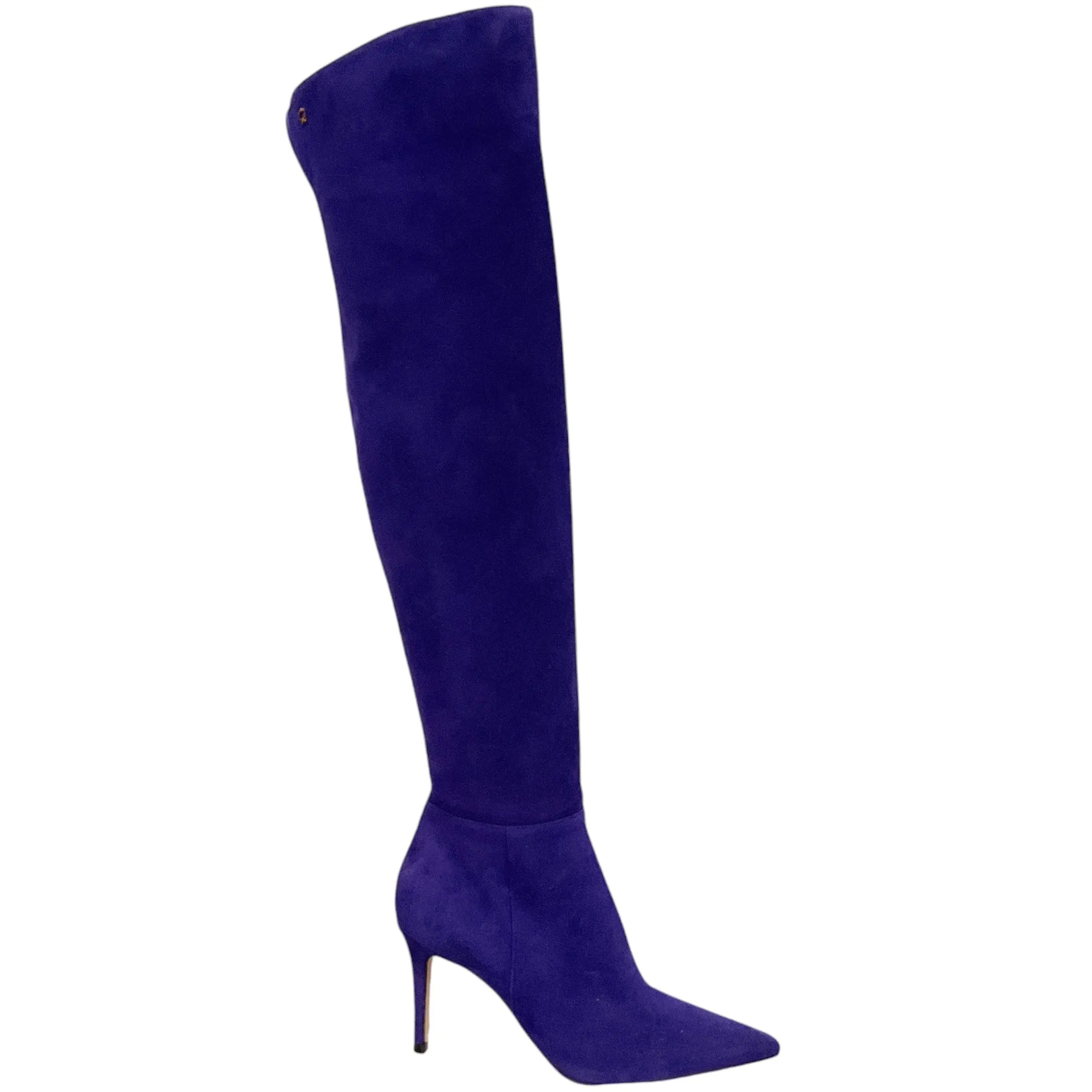 Gianvito Rossi Purple Suede Jules High Boots