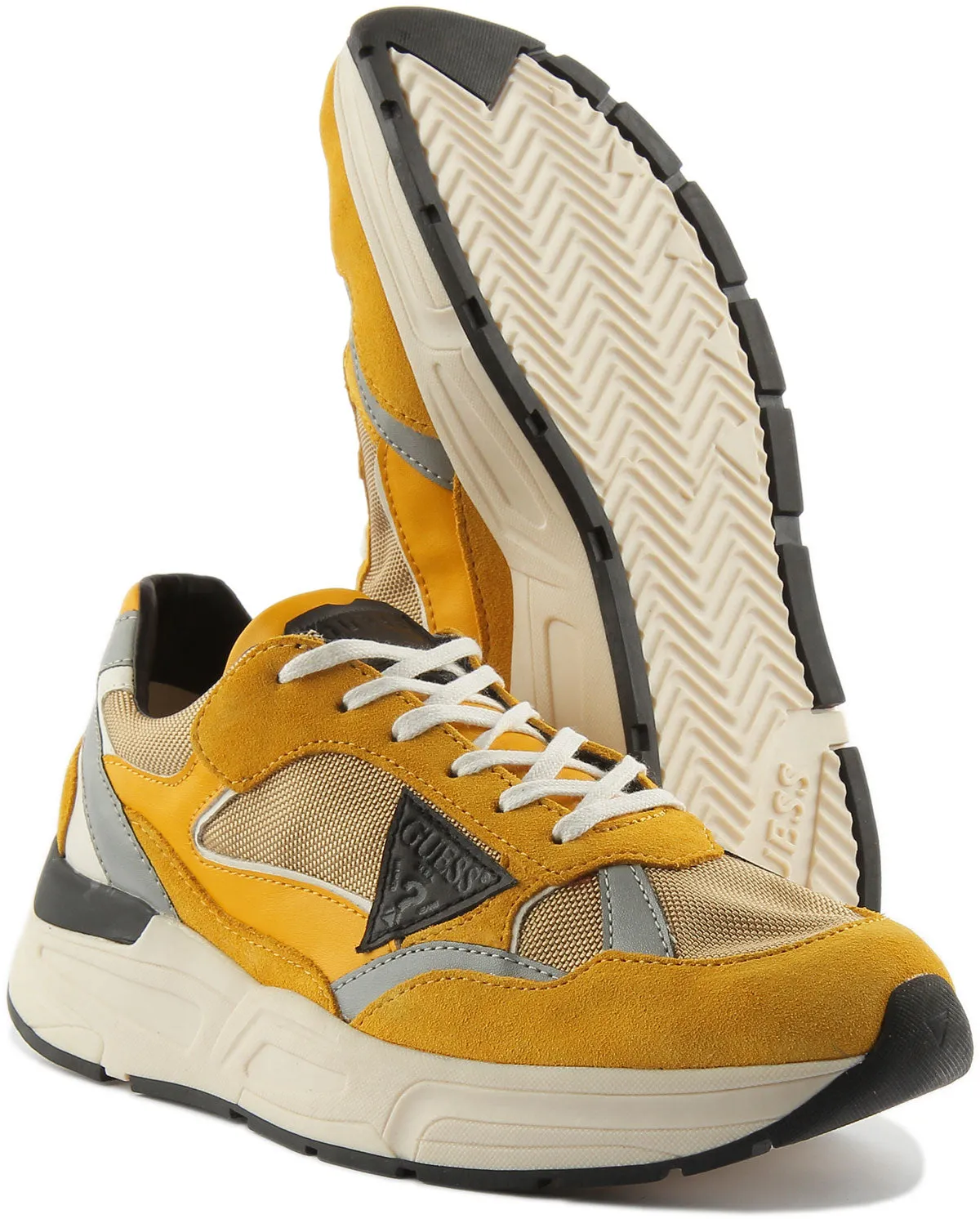 Guess Roria Trainer In Yellow For Men