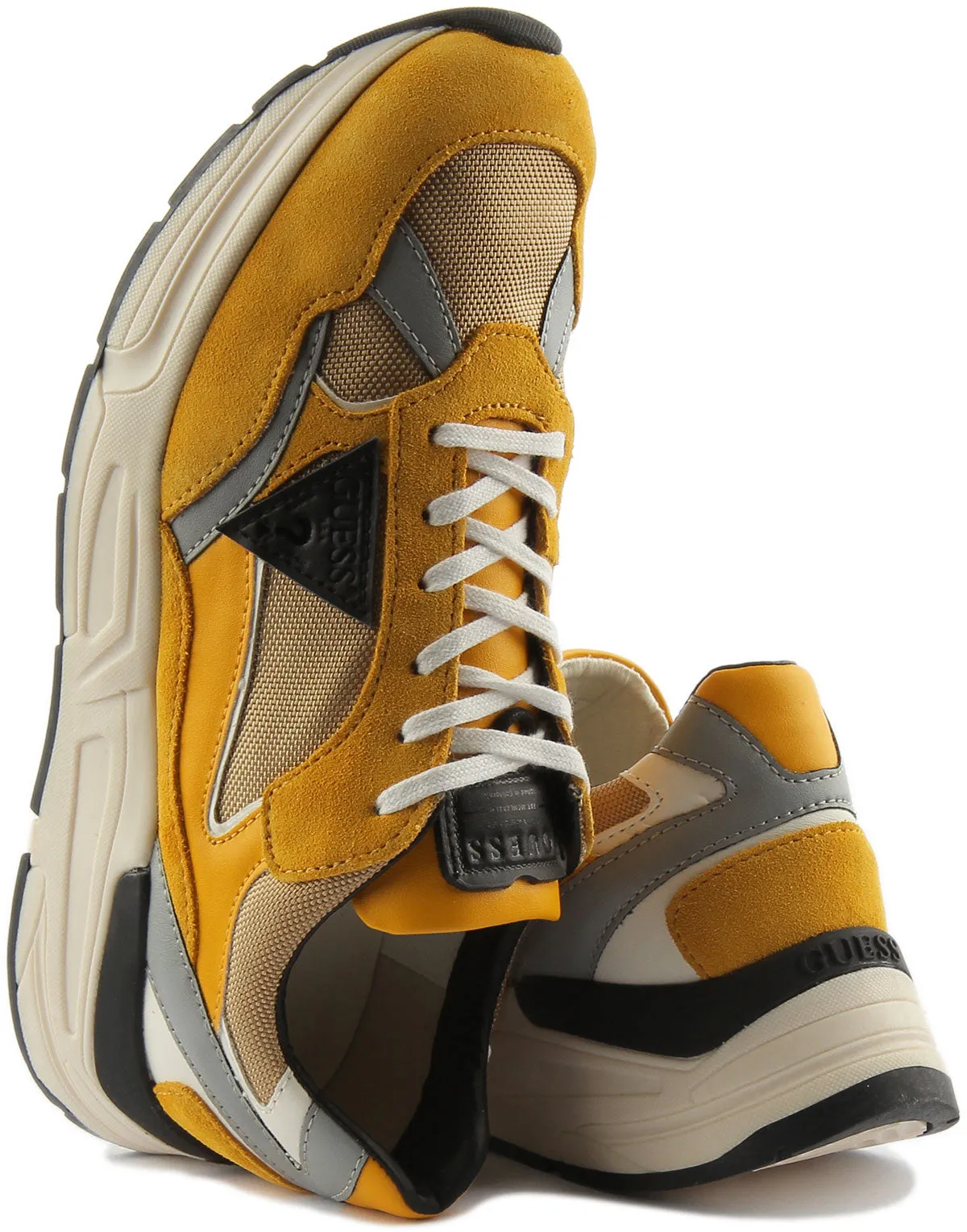 Guess Roria Trainer In Yellow For Men