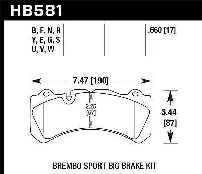 Hawk DTC-70 Brake Pad - Front (HB581U.660)