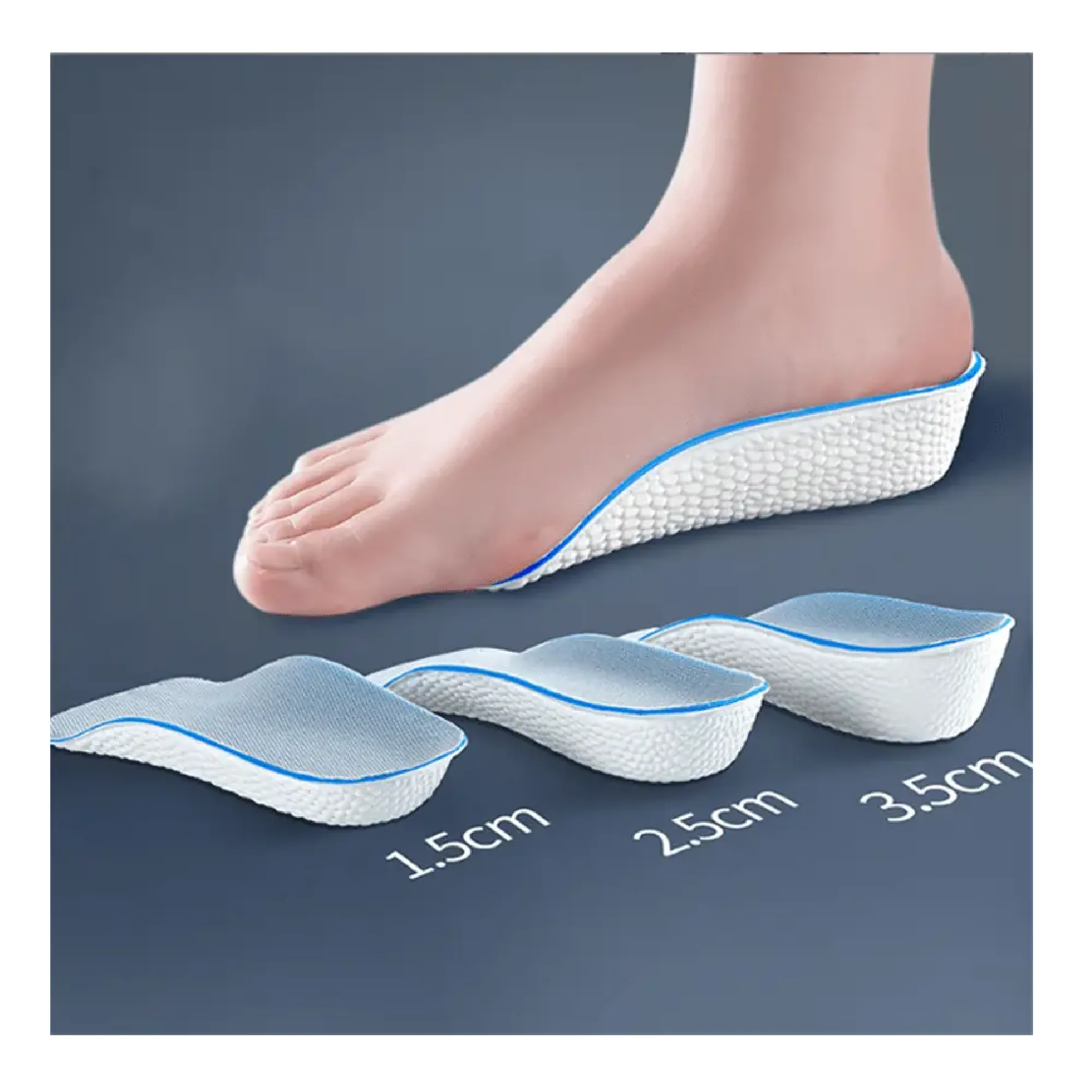 Height Increase Insoles For Men Women Shoes Flat Feet Arch Support Orthopedic Insoles Sneakers Heel Lift Memory Foam Shoe Pads