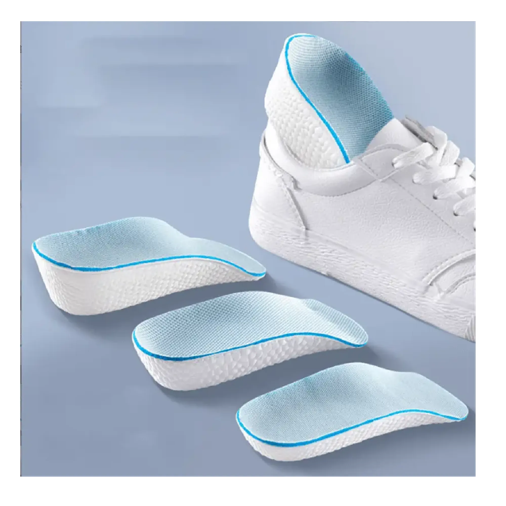 Height Increase Insoles For Men Women Shoes Flat Feet Arch Support Orthopedic Insoles Sneakers Heel Lift Memory Foam Shoe Pads