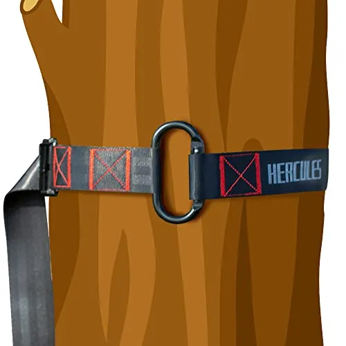 HERCULES Hunting Tree Strap - Quiet and Quick Connect Safety Harness Tree Strap, Climbing Tree Strap for harness, Tree Stand