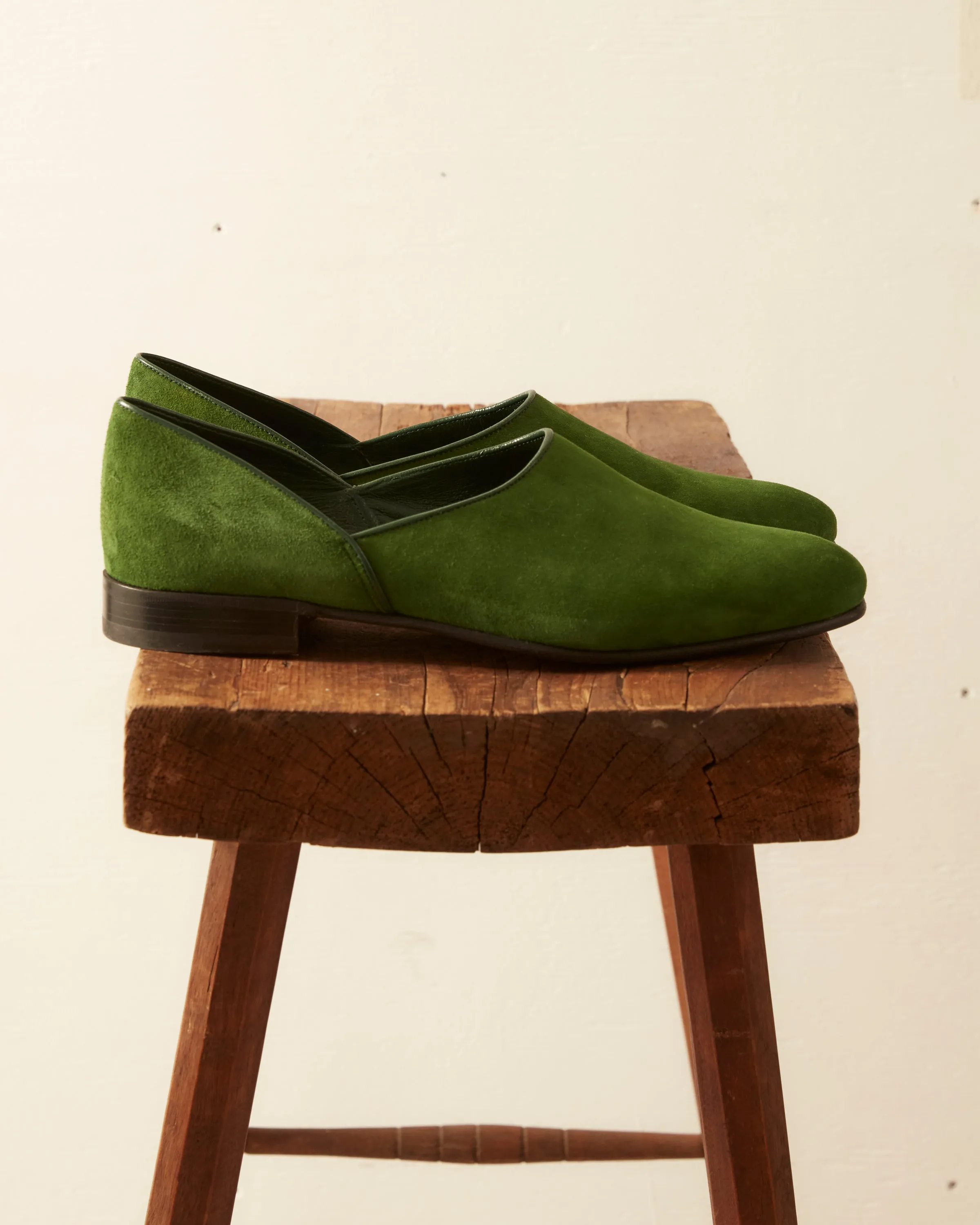 House Shoe Suede - Green