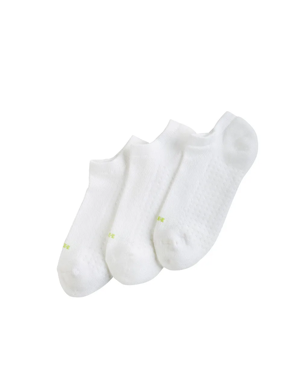 Hue Air Cushion No Show Sport Sock (Pack of 3)