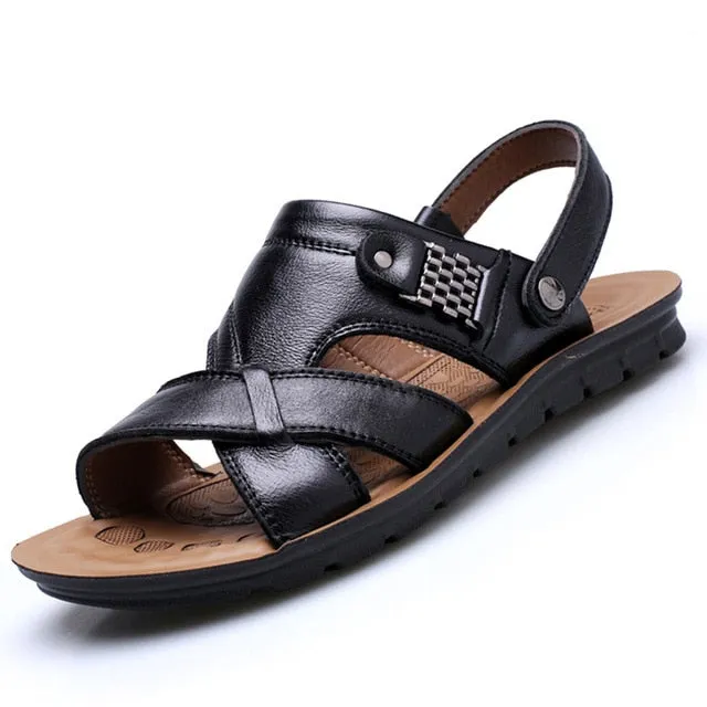 IslandEscape™- Men's Outdoor Leather Roman Sadals