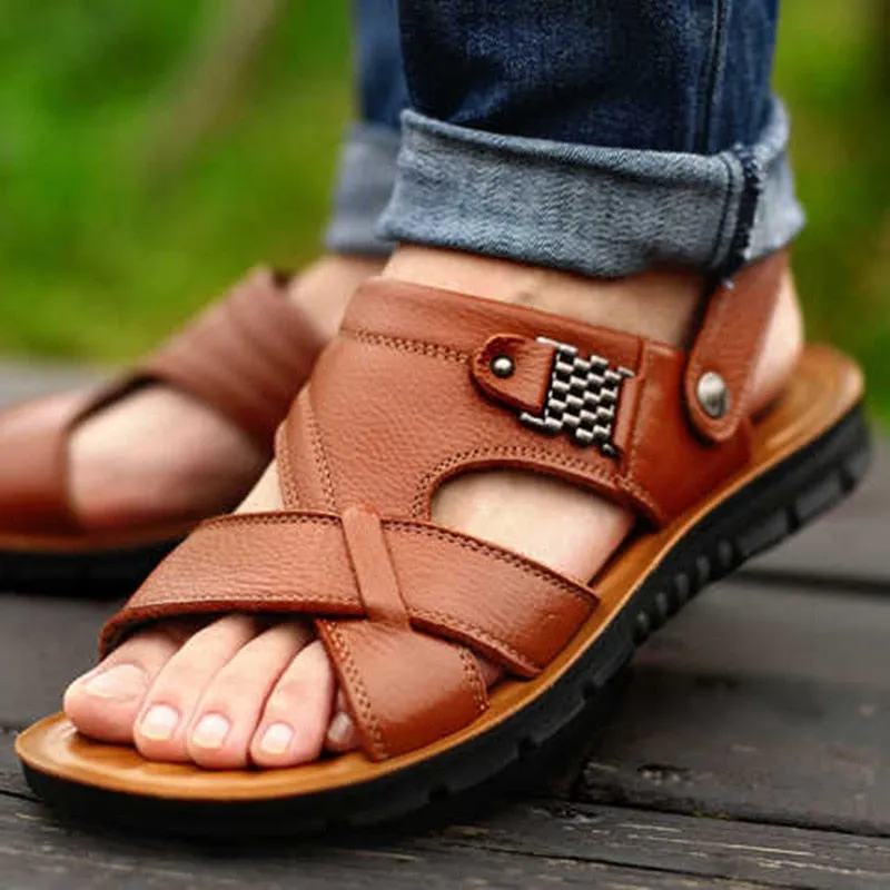 IslandEscape™- Men's Outdoor Leather Roman Sadals