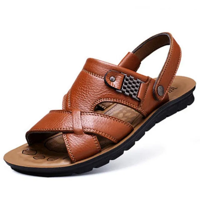 IslandEscape™- Men's Outdoor Leather Roman Sadals