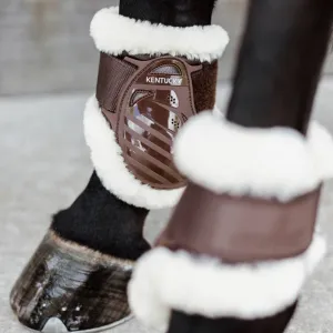 Kentucky Horsewear Sheepskin Young Horse Fetlock Boots Air - Brown