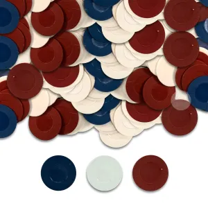 Kicko Toy Poker Chips - 300 Piece Set - 1.5 Inch, Assorted Colors - for Pretend Casino