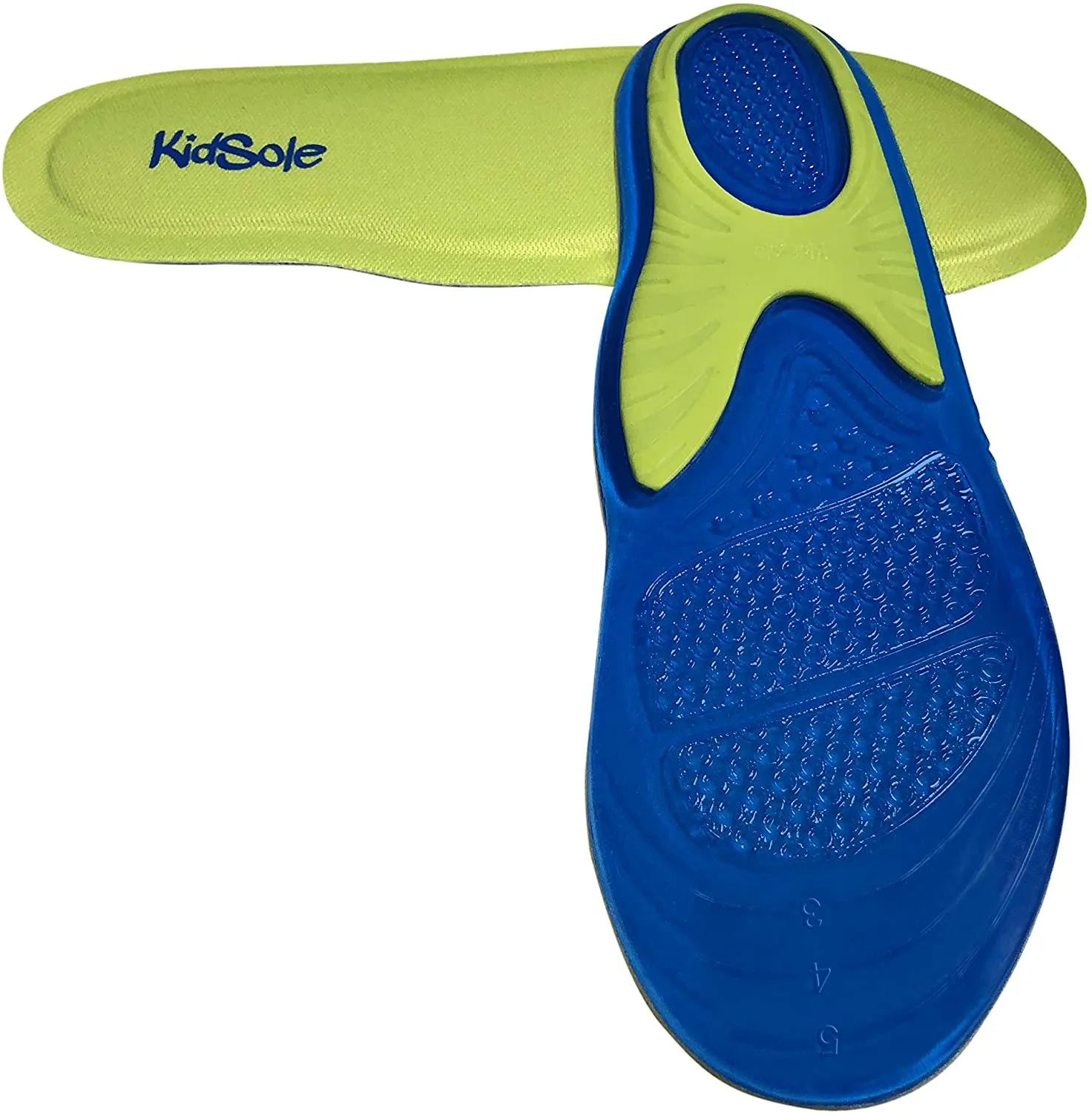 KidSole | Children's Slim Gel   Memory Foam Hybrid Insole for Comfort