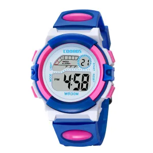 Kubaoshi Children's Watch Korean Style Children's Electronic Watch Luminous Boys and Girls Multi-Functional Waterproof Student Sport Watch