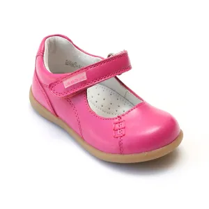 L'Amour Girls Matte Leather Mary Janes