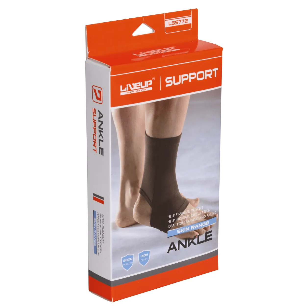 Liveup Sports Nylon & Spandex Ankle Support - S/M