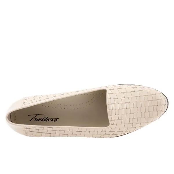 Liz Woven Bone Slip-on Shoes