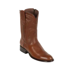 Los Altos Boots Men's Brown Leather Roper Toe Boot