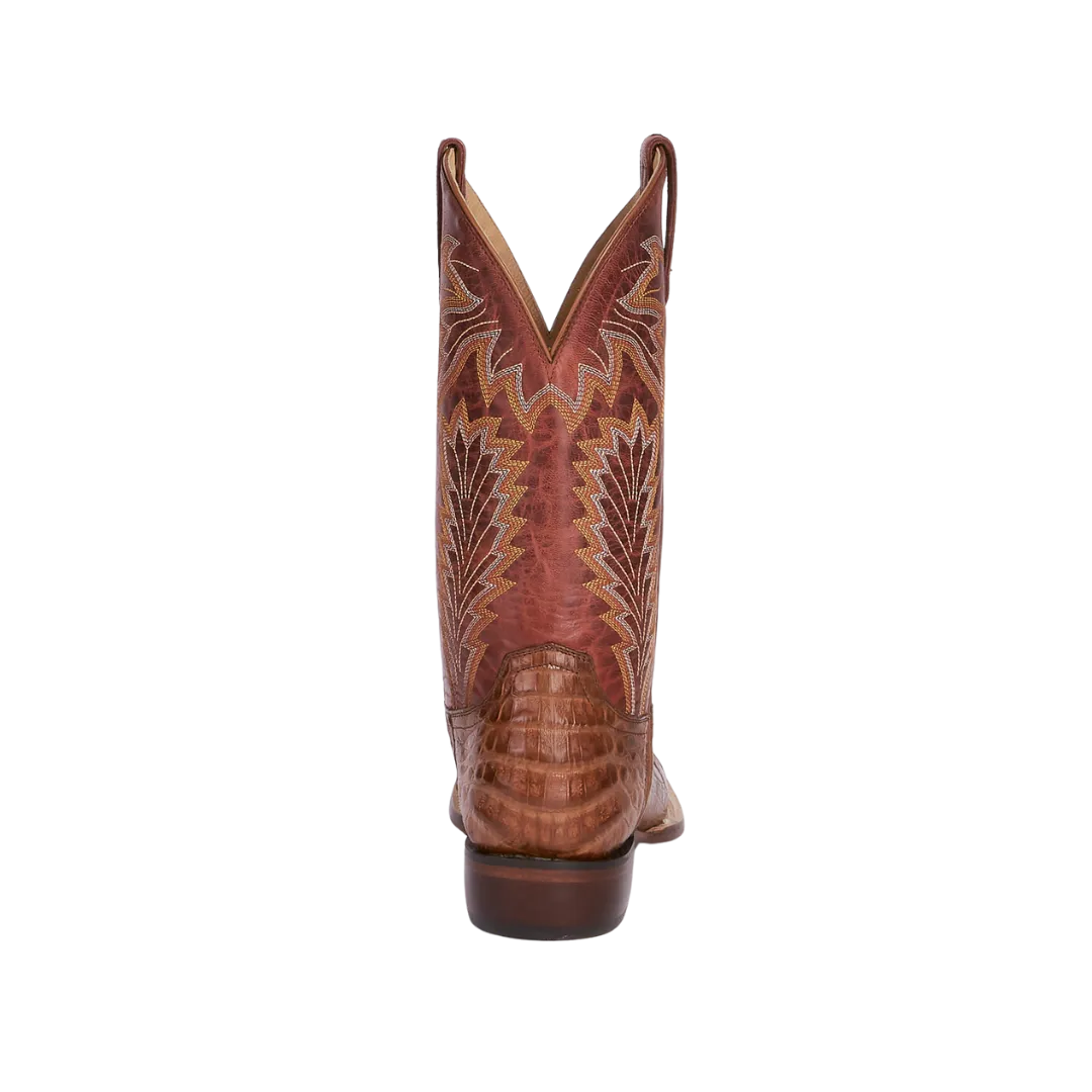 Lucchese Unisex Charles Horseman Caiman Belly Brown Boots