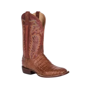 Lucchese Unisex Charles Horseman Caiman Belly Brown Boots