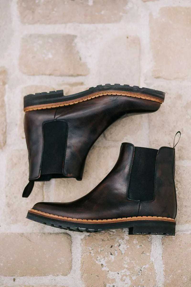 Luna Chelsea Boots - Choco Brown Leather