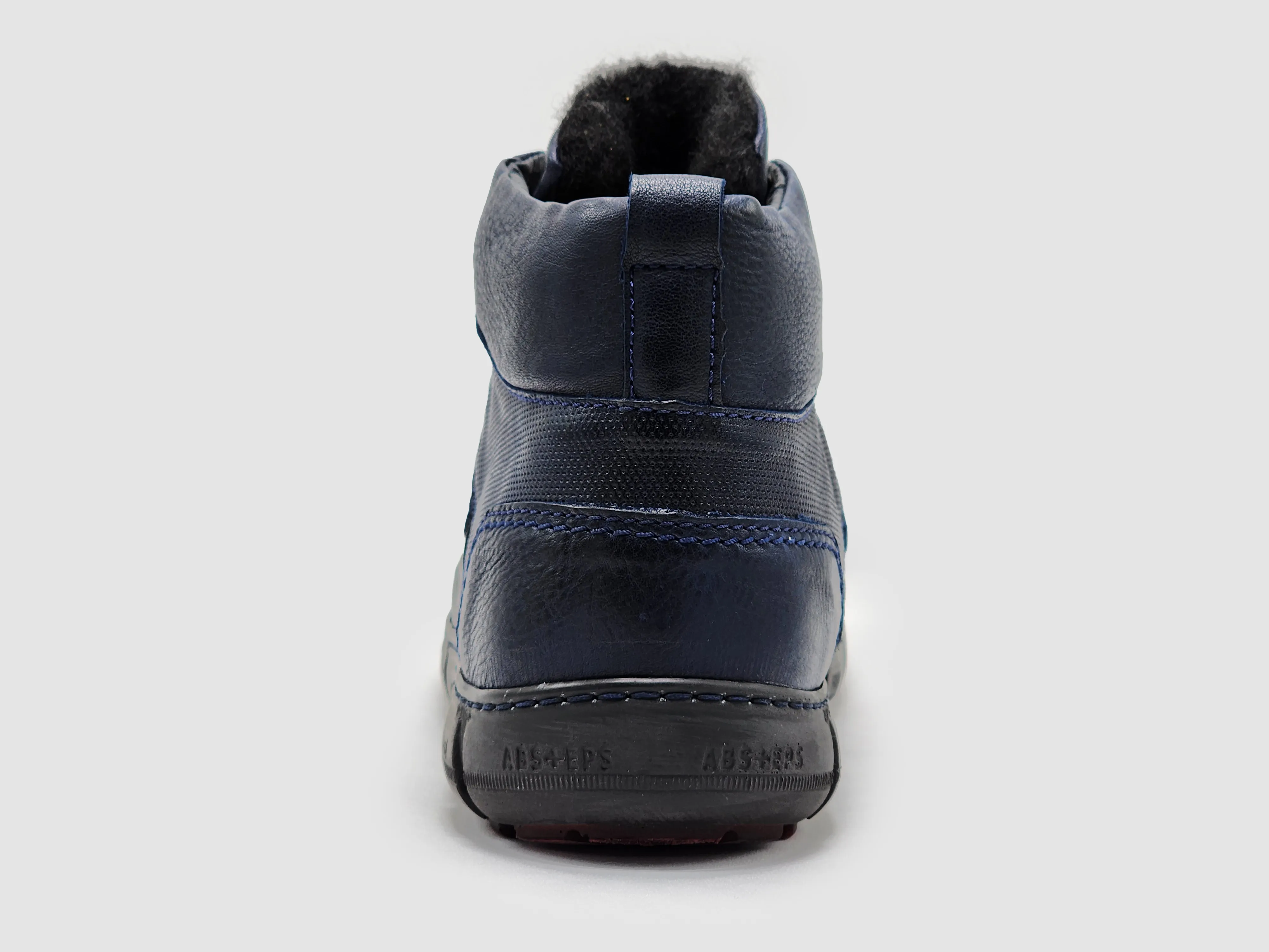 Men's Action Wool-Lined Leather Boots - Navy