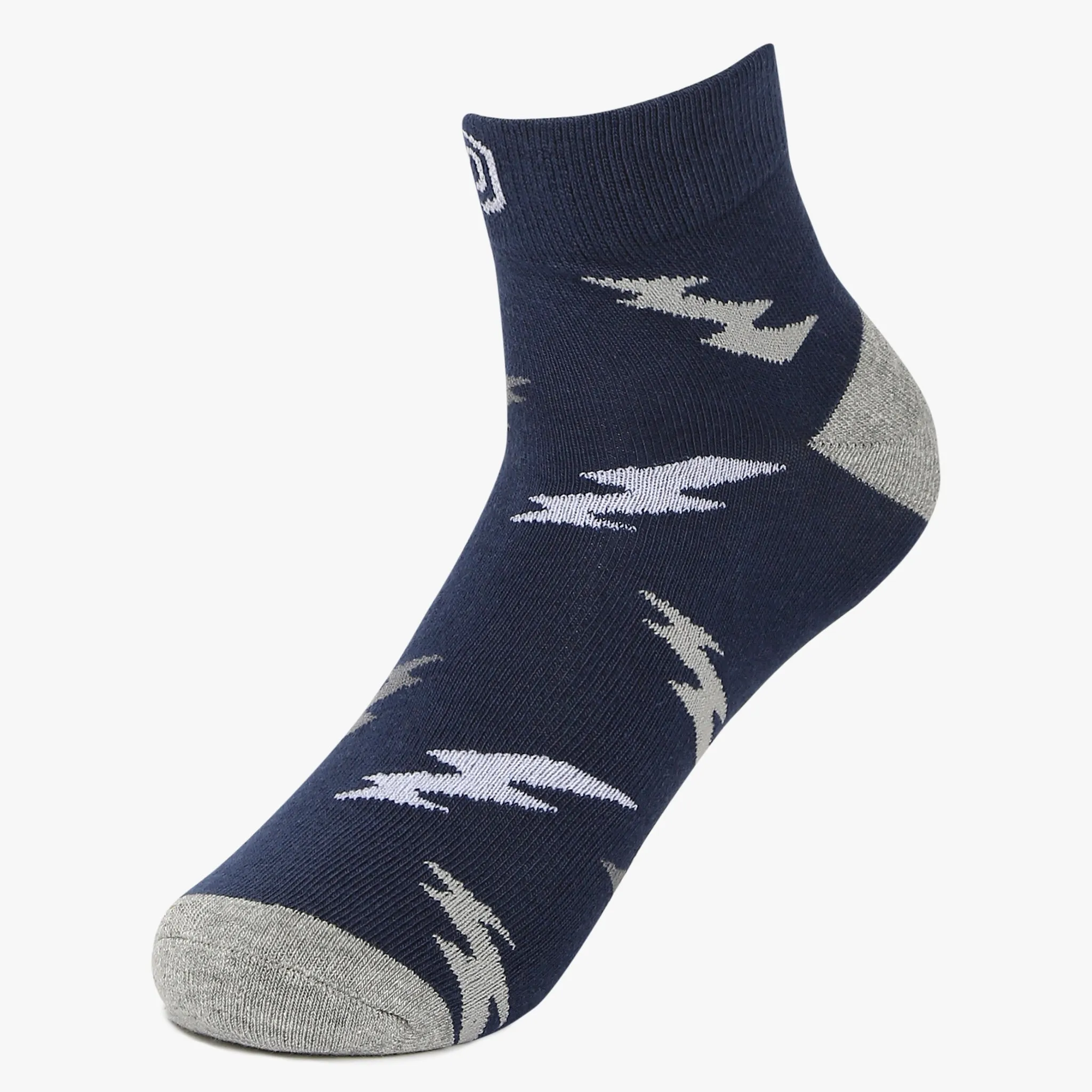 Mens Cotton Printed Socks (Pack of 2)