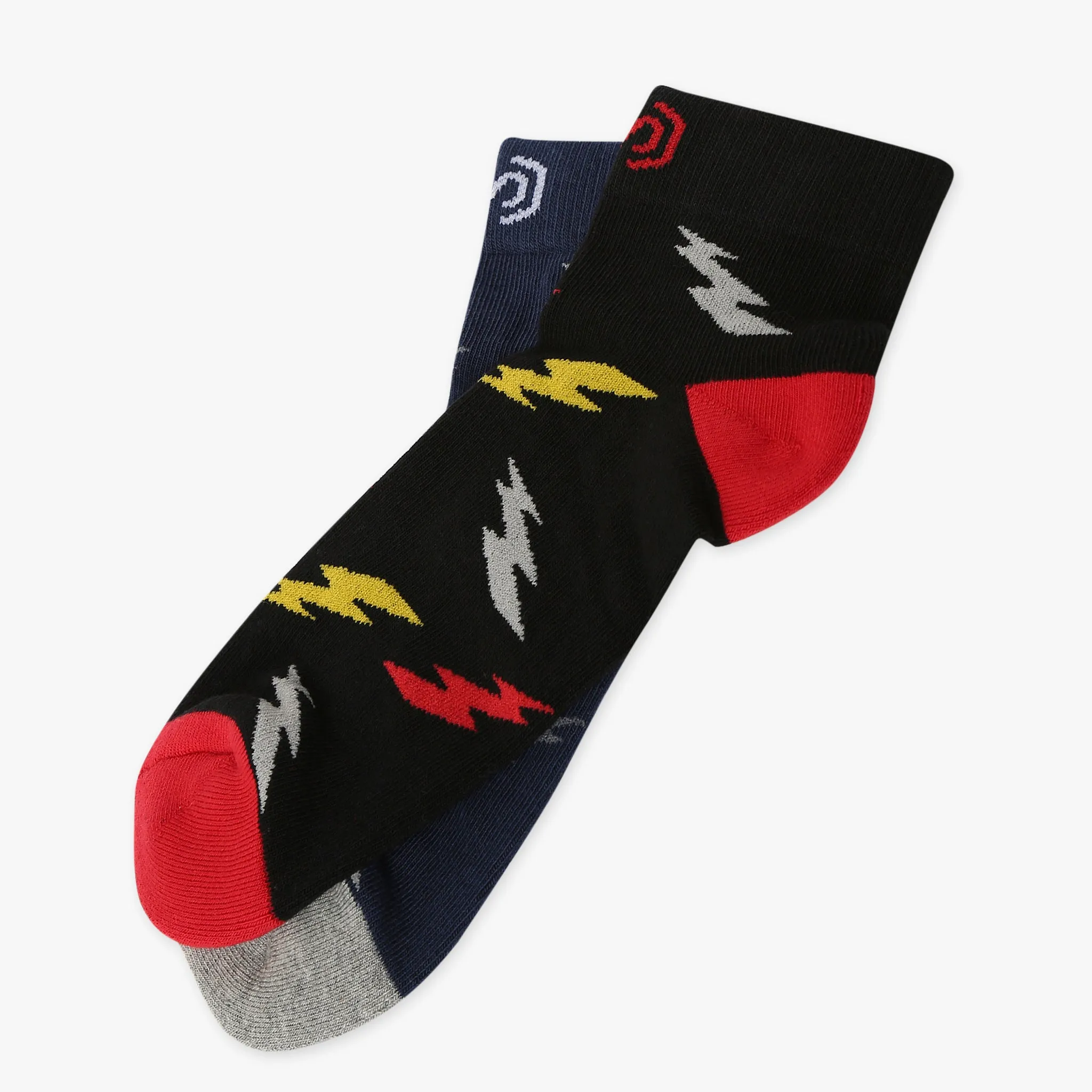 Mens Cotton Printed Socks (Pack of 2)