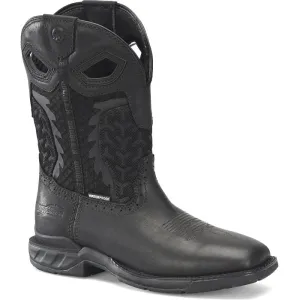 Men's Double H Phantom Rider Black Shadow Waterproof Broad Square Toe Roper Boots