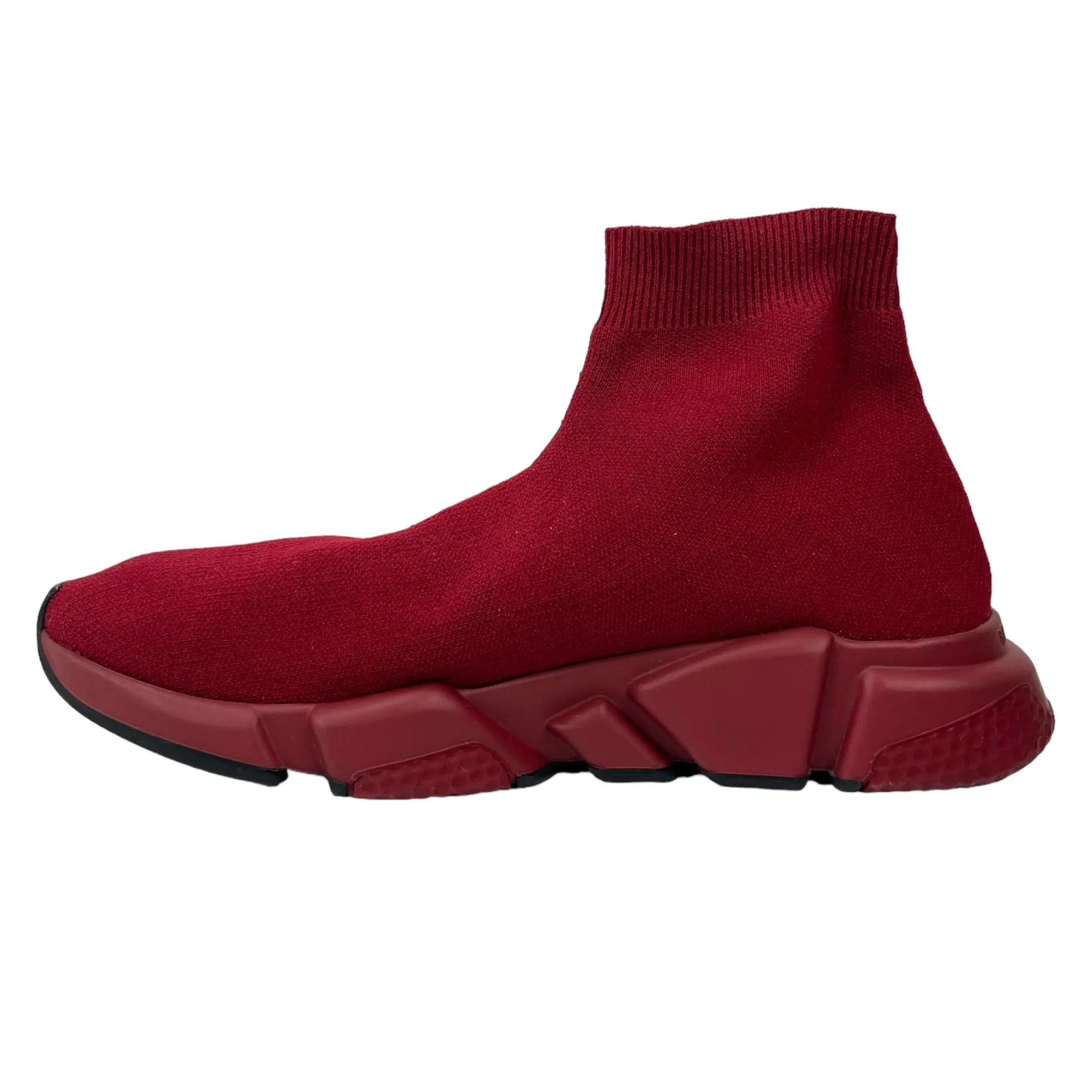 Men's Speed Socks High Trainers Burgundy Size EU 42 / UK 8